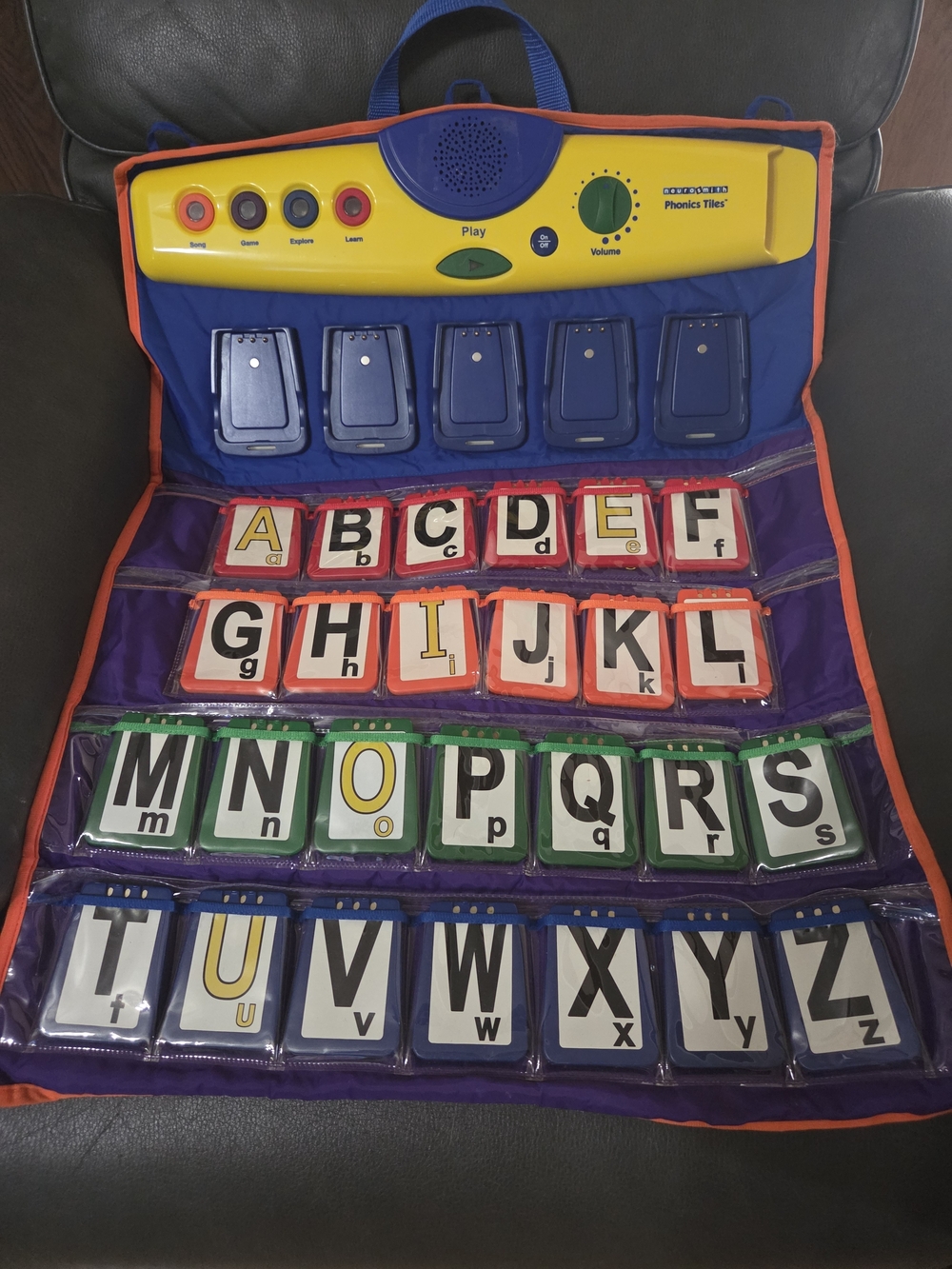 Phonics Tiles Learning Set - Blue, Yellow, Red